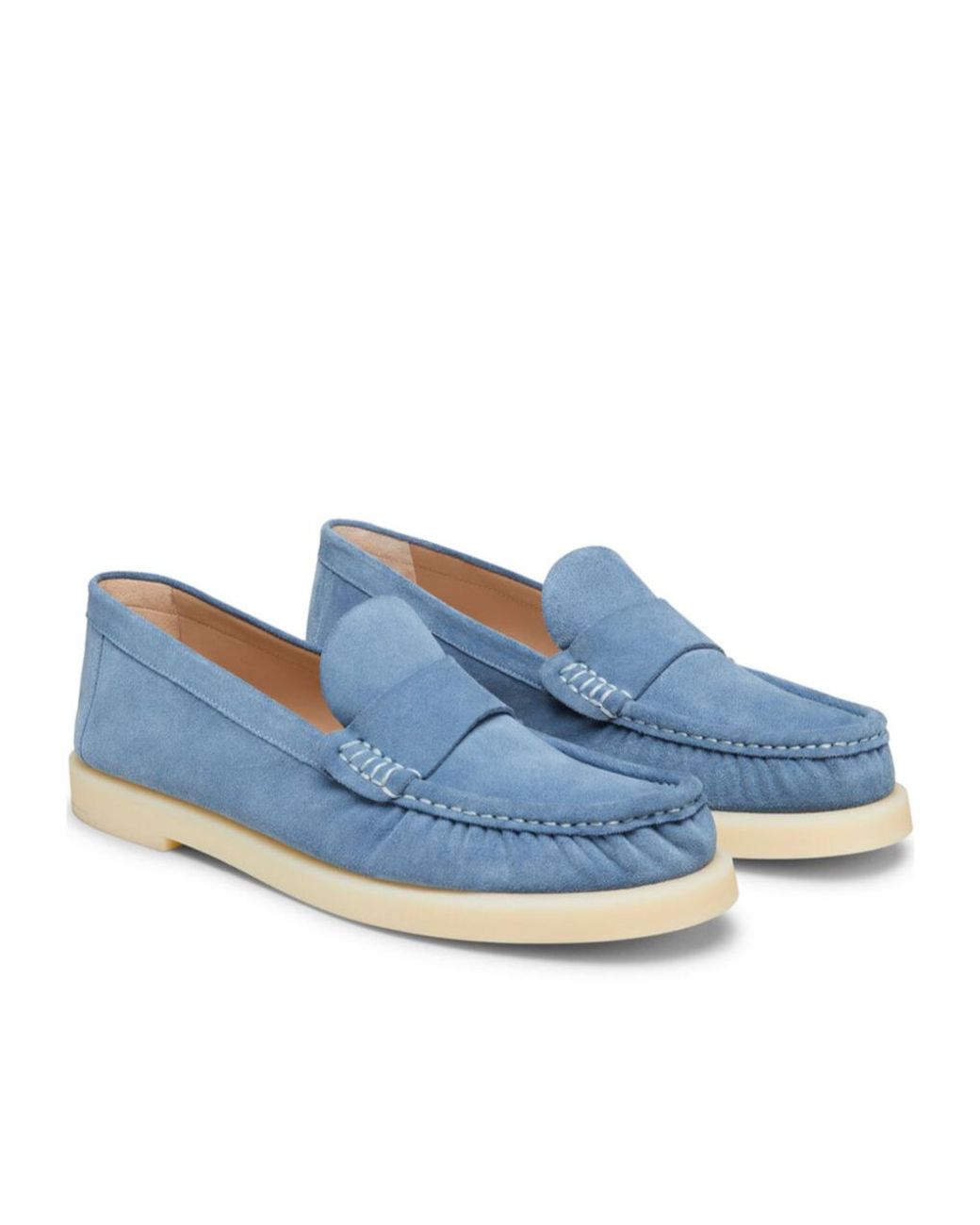 Stuart Weitzman Blue Blake Loafers