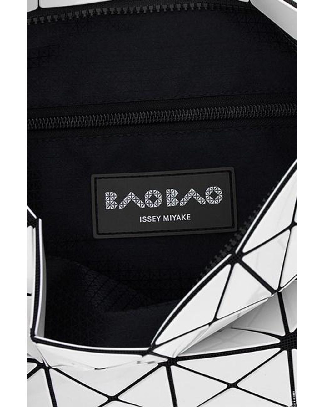 Issey Miyake Black Geometric Pattern Crossbody Bag