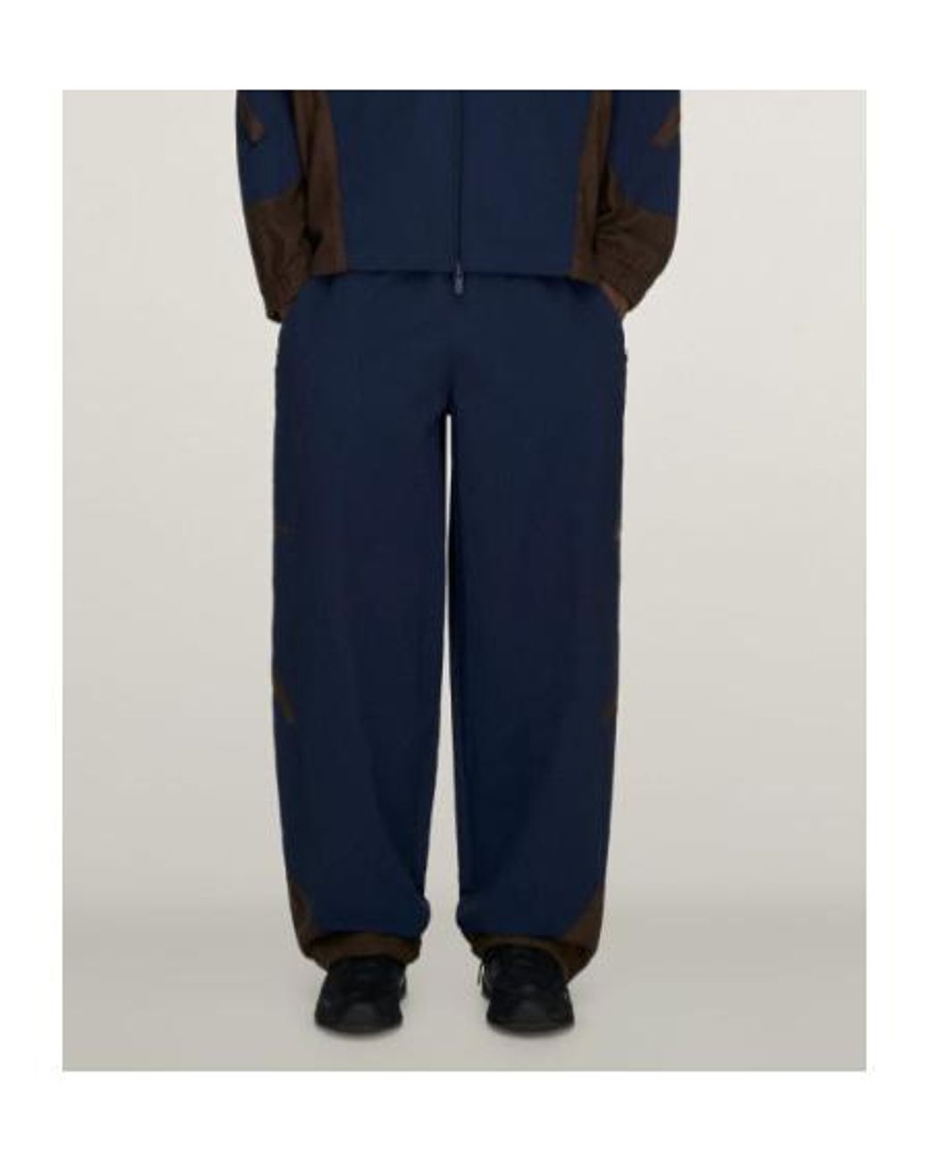 Adidas Blue X Arte Antwerp Panelled Wide-Leg Track Pants for men