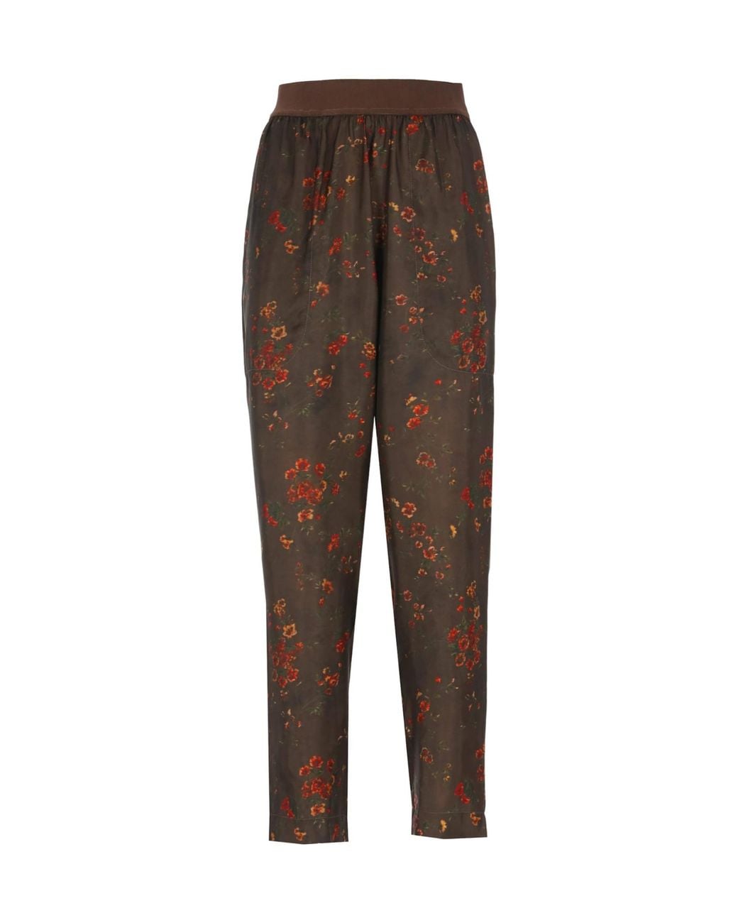 Uma Wang Brown Printed Casual Pants