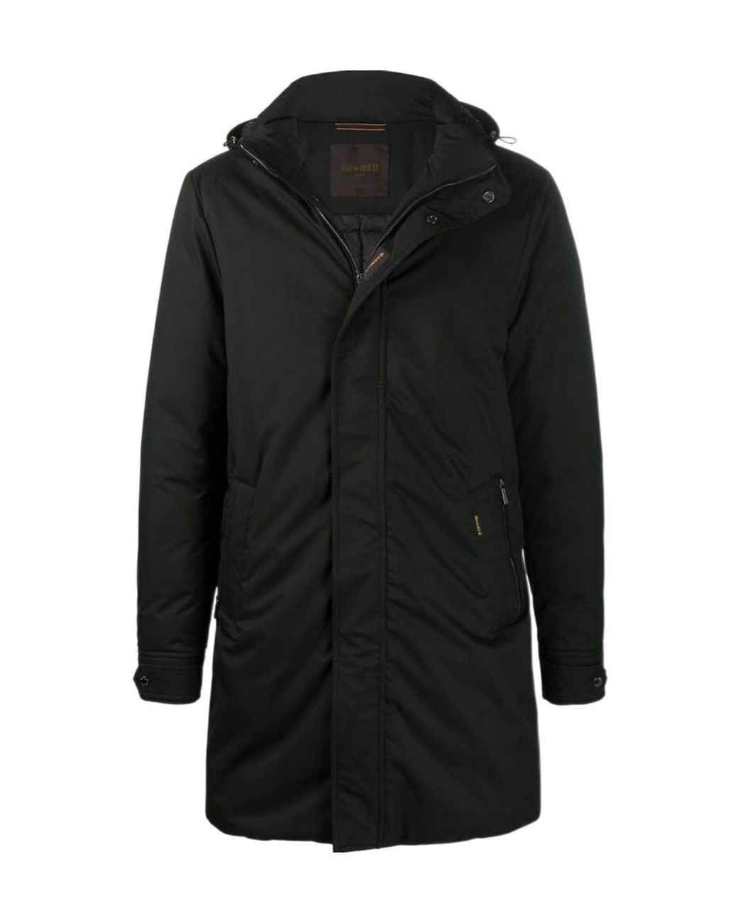 Moorer Black Long-Sleeved Down Jacket for men