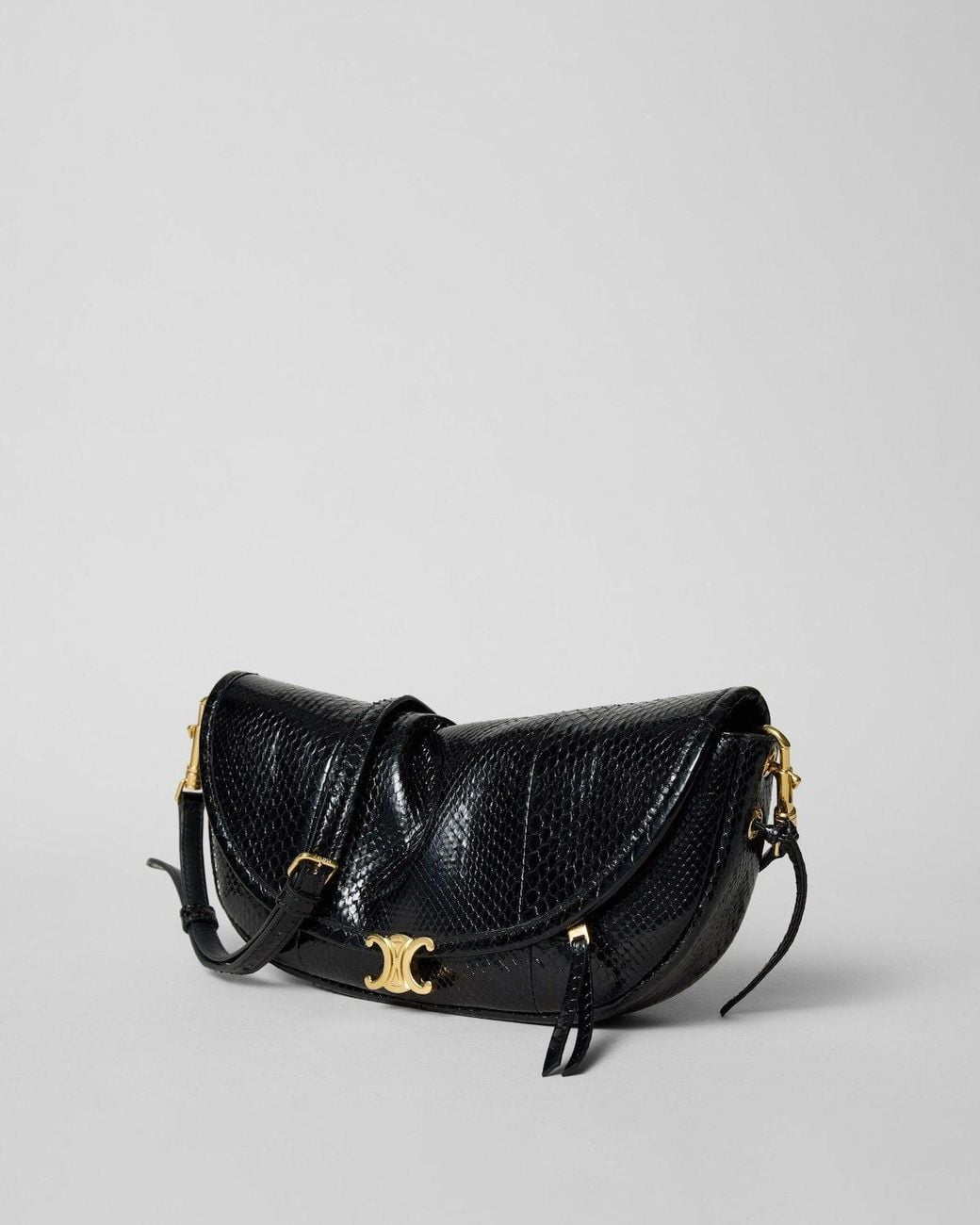 Céline Black Soft Triomphe Little Halfmoon