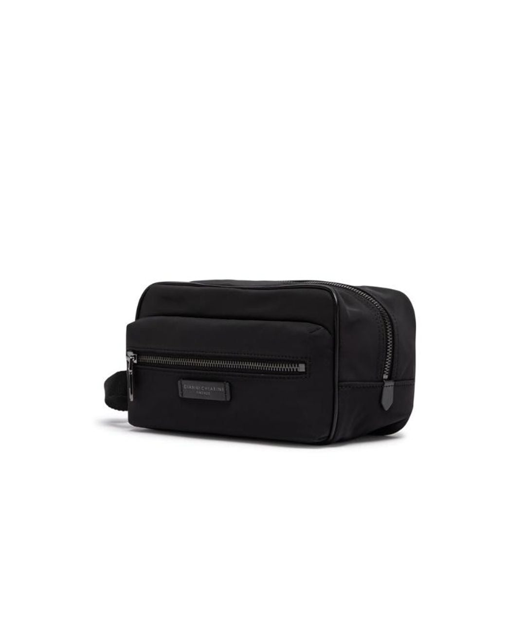 Gianni Chiarini Black Oslo Toiletry Kit for men
