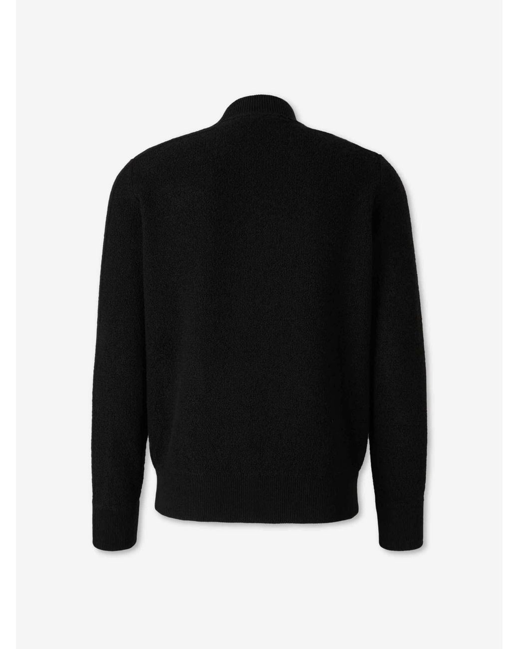 Gran Sasso Black Zipped Cardigan for men