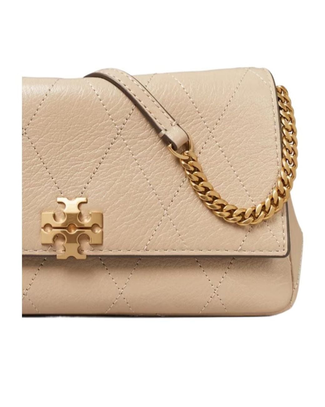 Tory Burch Natural Quilted Chain Shoulder Bag