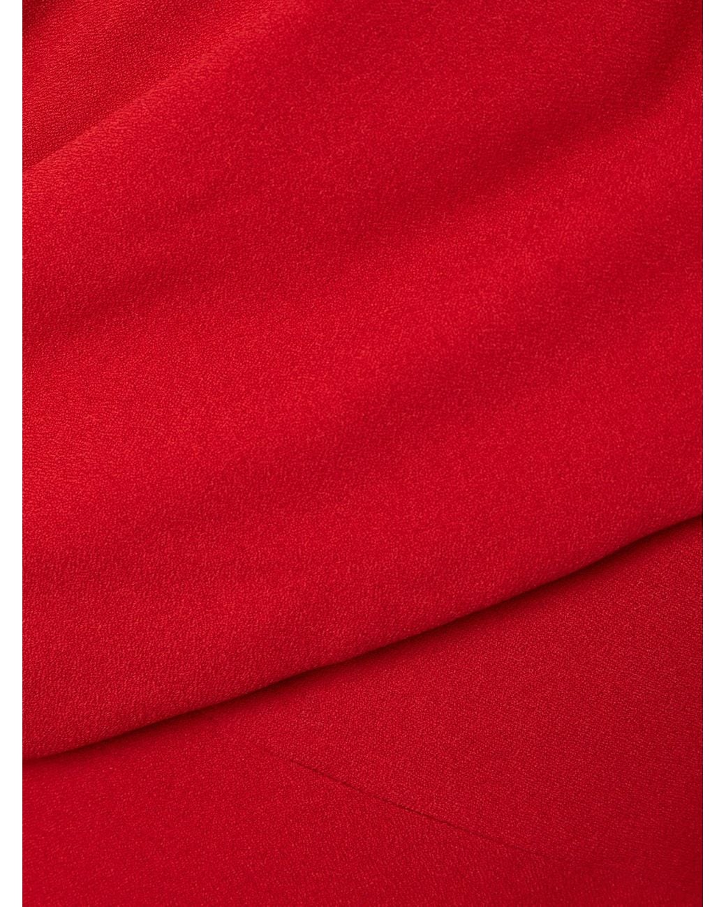 Emilia Wickstead Red One-Shoulder Dress