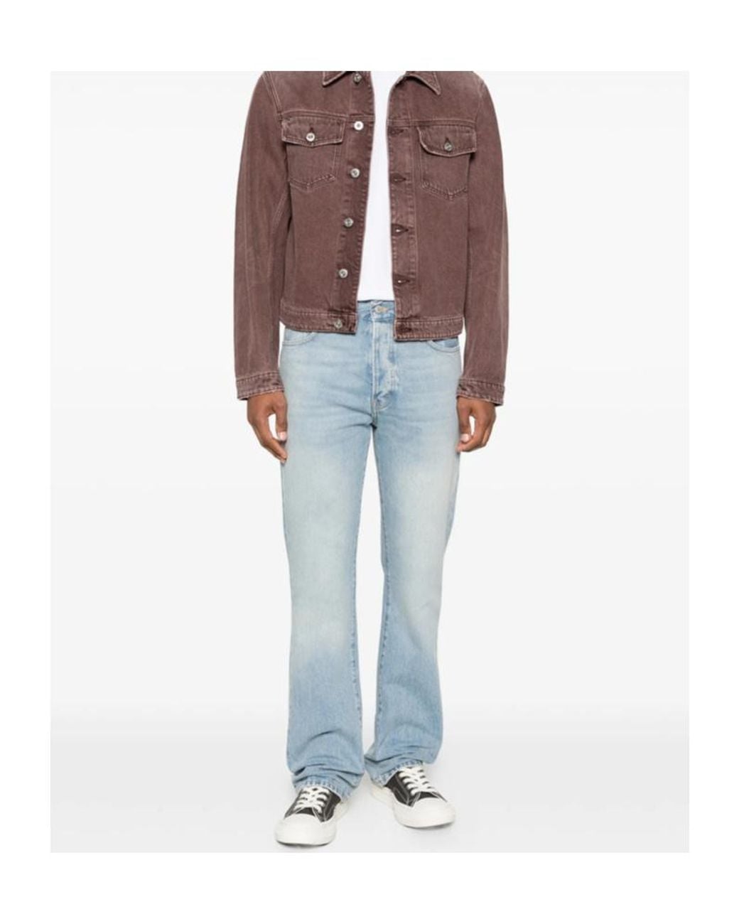 Haikure Blue Fergus Logo Patch Jeans for men
