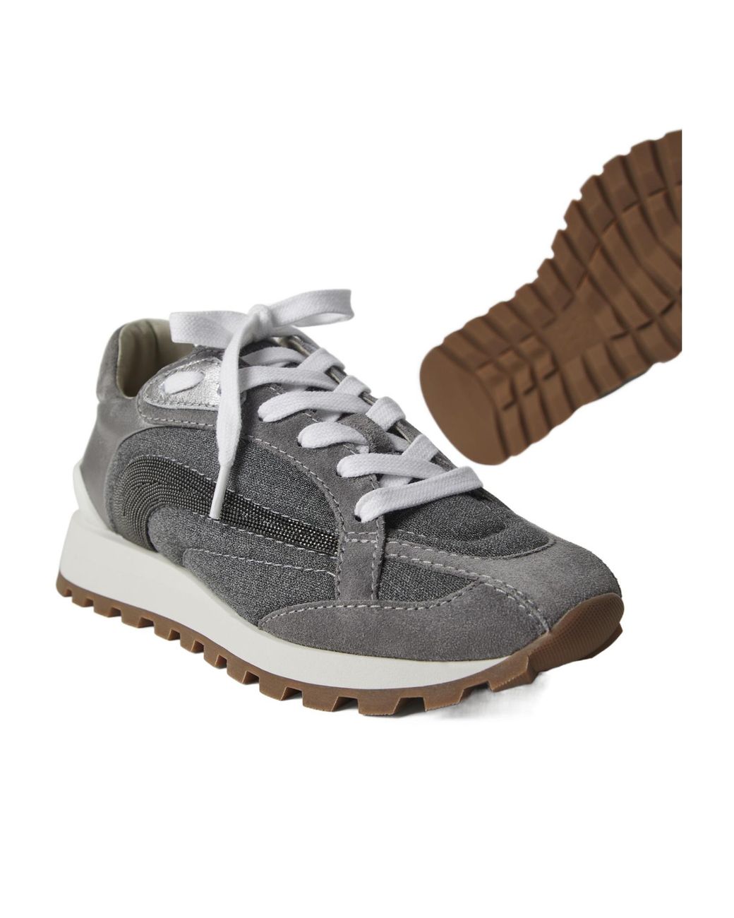 Brunello Cucinelli Gray Sneakers