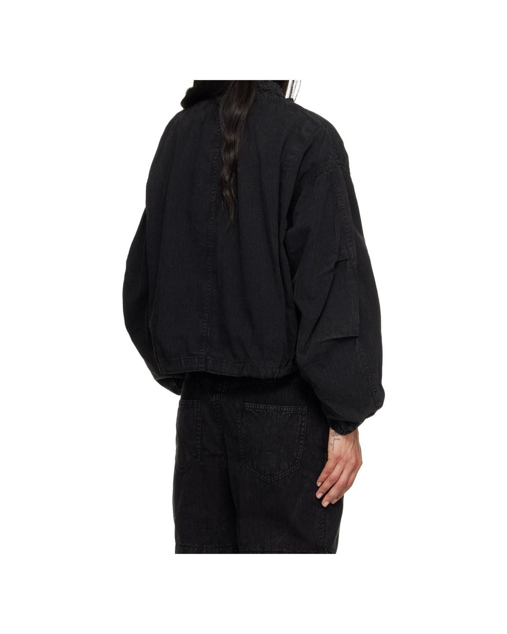 Isabel Marant Black Isabel Marant Étoile Plume Short Chambray Jacket