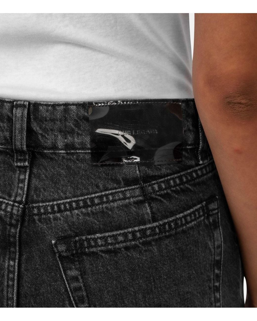 Our Legacy Gray Treble Cut Wide Leg Jeans