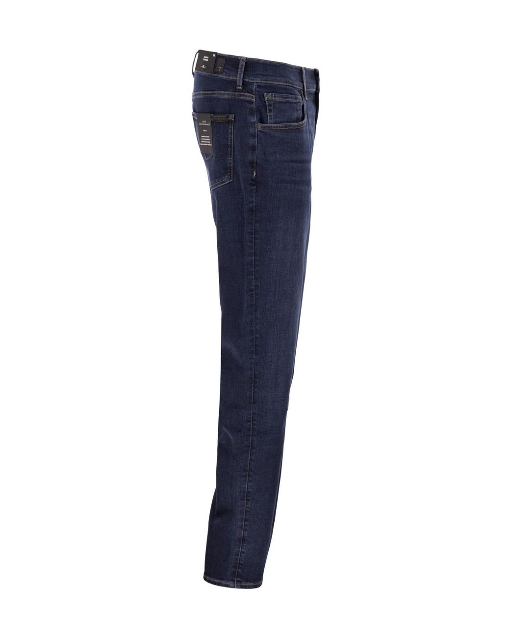 7 For All Mankind Blue Slimmy Tapered Jeans for men