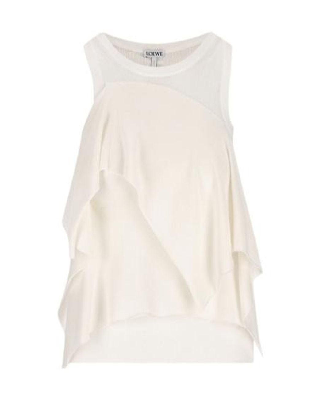 Loewe Natural Layered Sleeveless Top