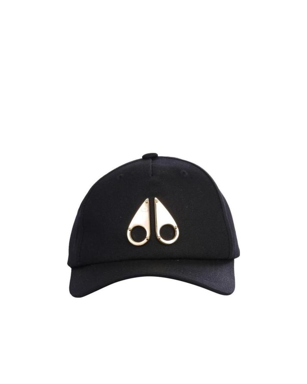 Moose Knuckles Black Metallic Logo Icon Cap for men