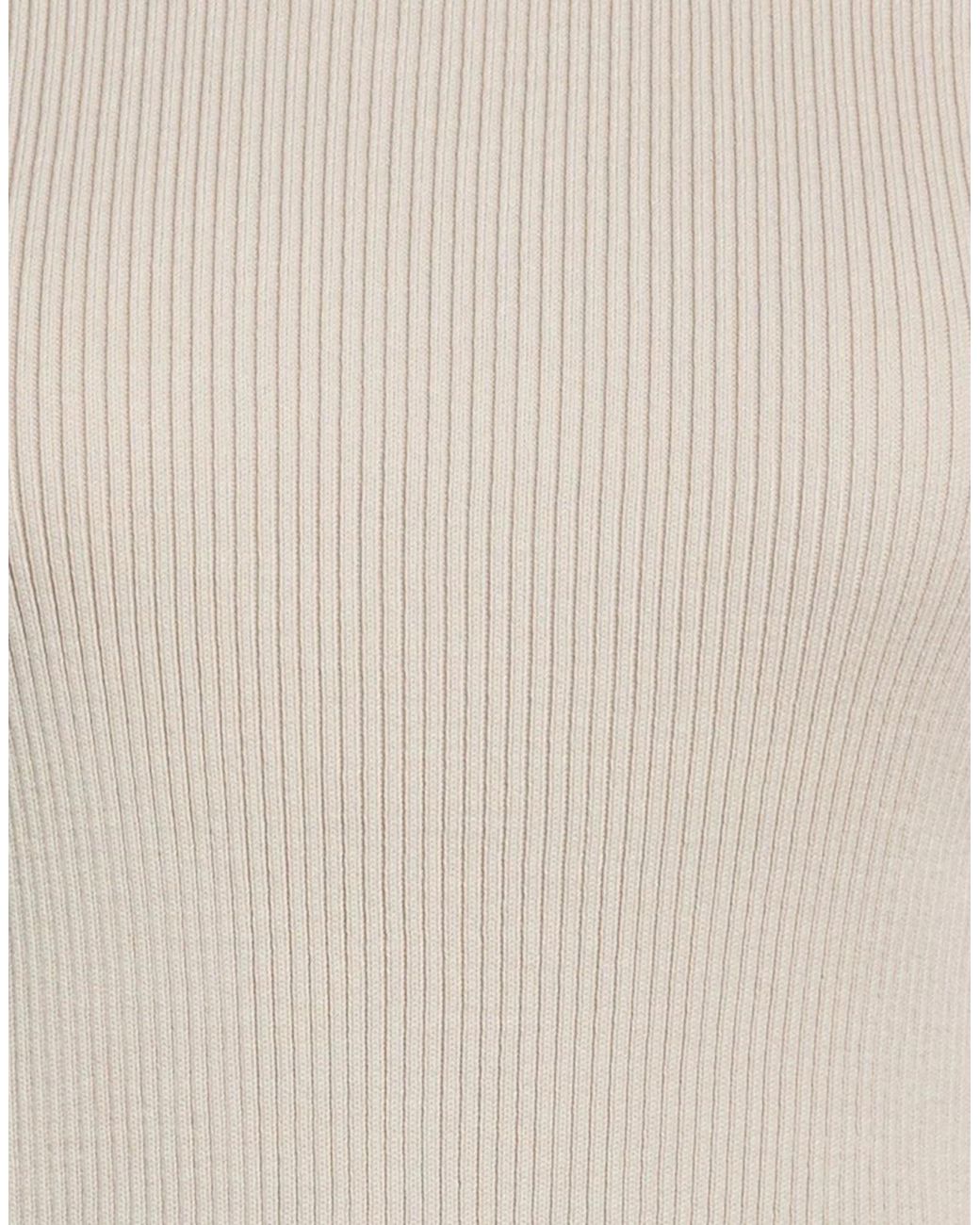 Max Mara Natural Ribbed-Knit Tops