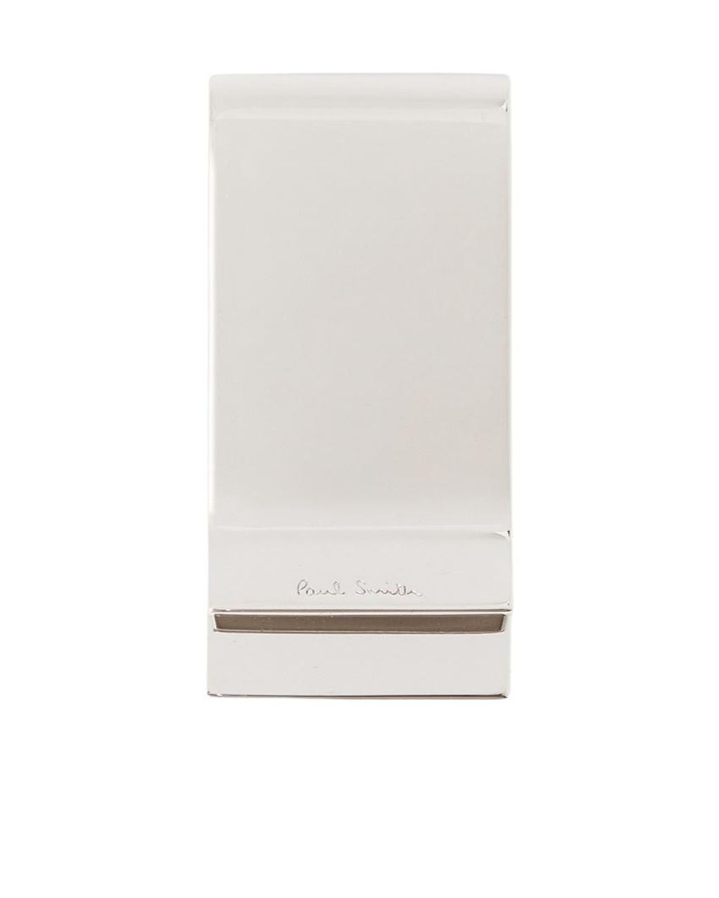 Paul Smith White Striped Logo Embossed Wallet for men