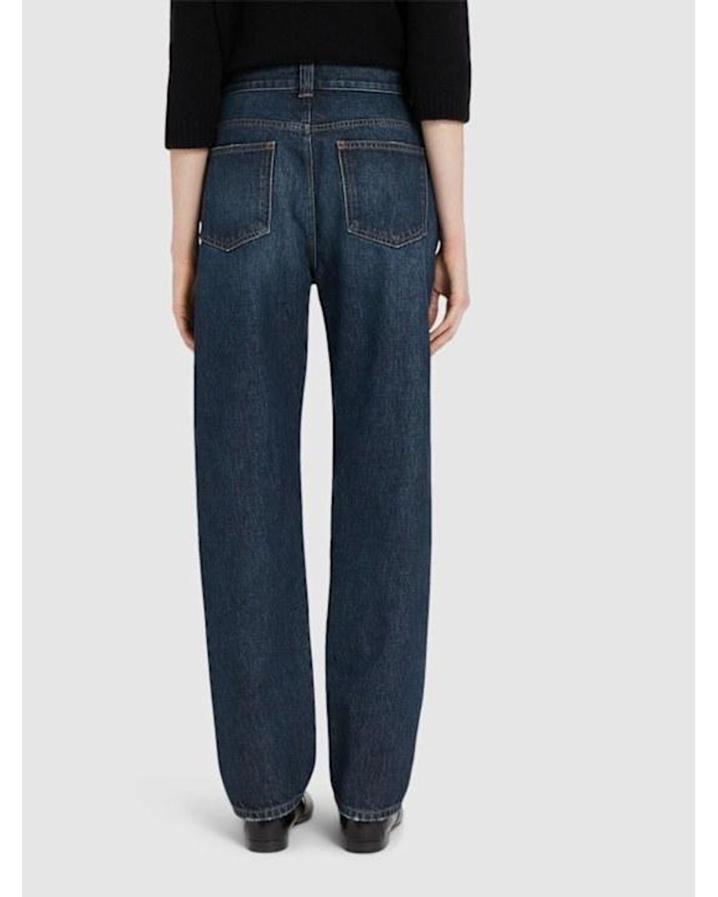 Khaite Blue Corben Denim Straight Jeans