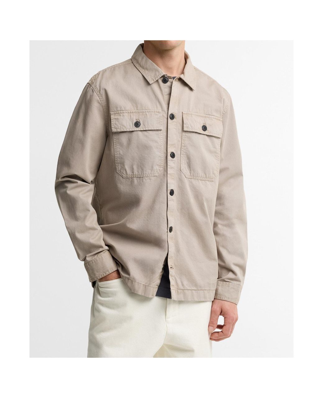 Barbour Gray Arlo Long-Sleeve Shirt Jacket for men