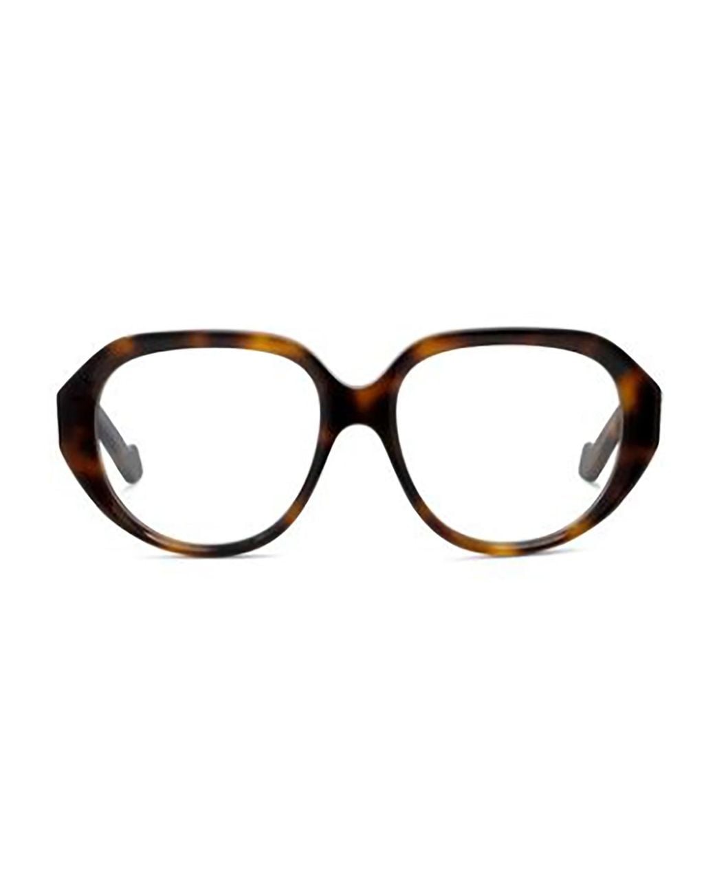 Loewe White Oval Frame Glasses