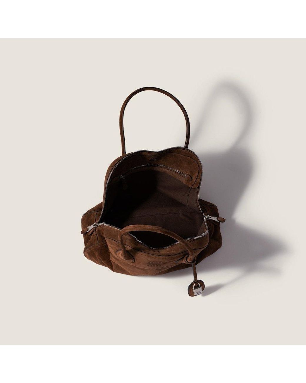 Miu Miu Brown Vivant Suede Bag