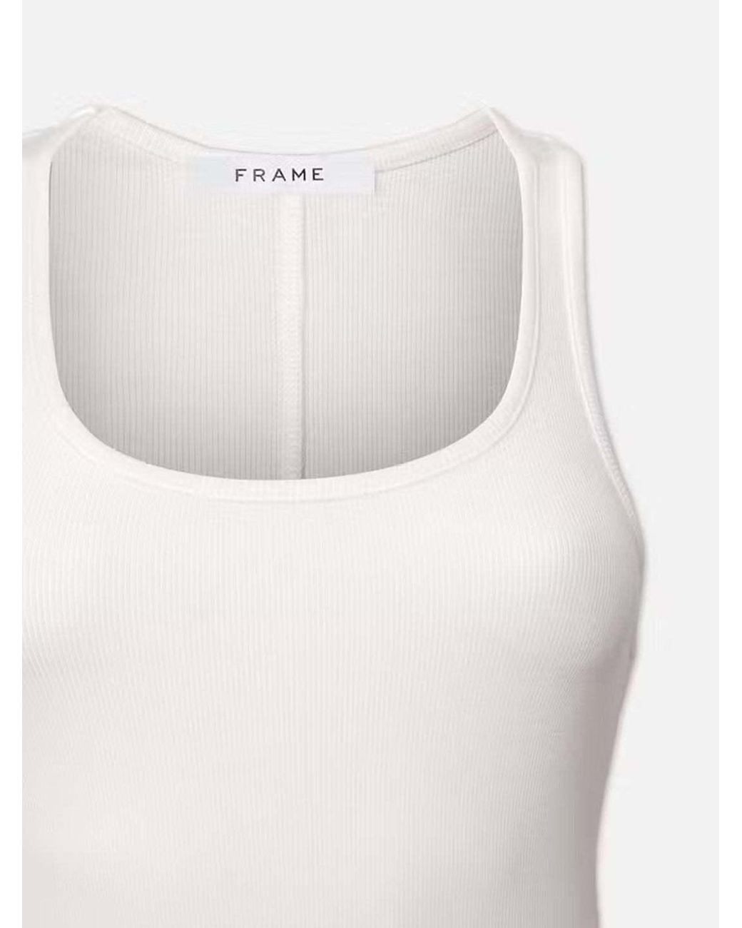 FRAME White Ribbed Vest