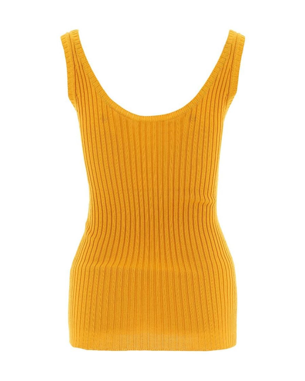 Chloé Yellow Rib Vest