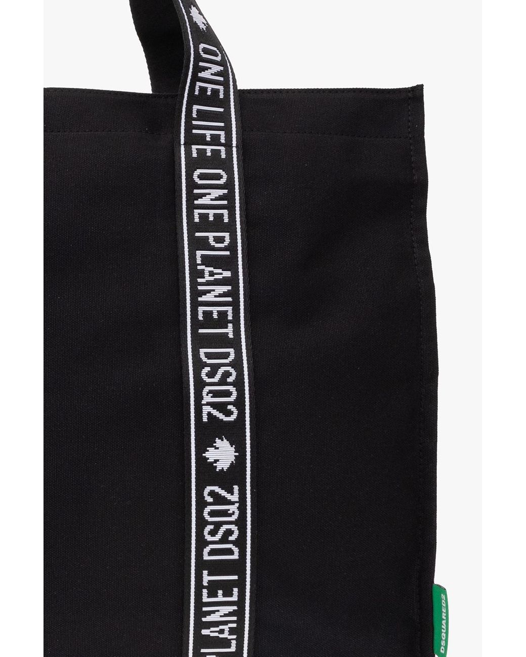 DSquared² Black Logo-Print Tote Bag for men