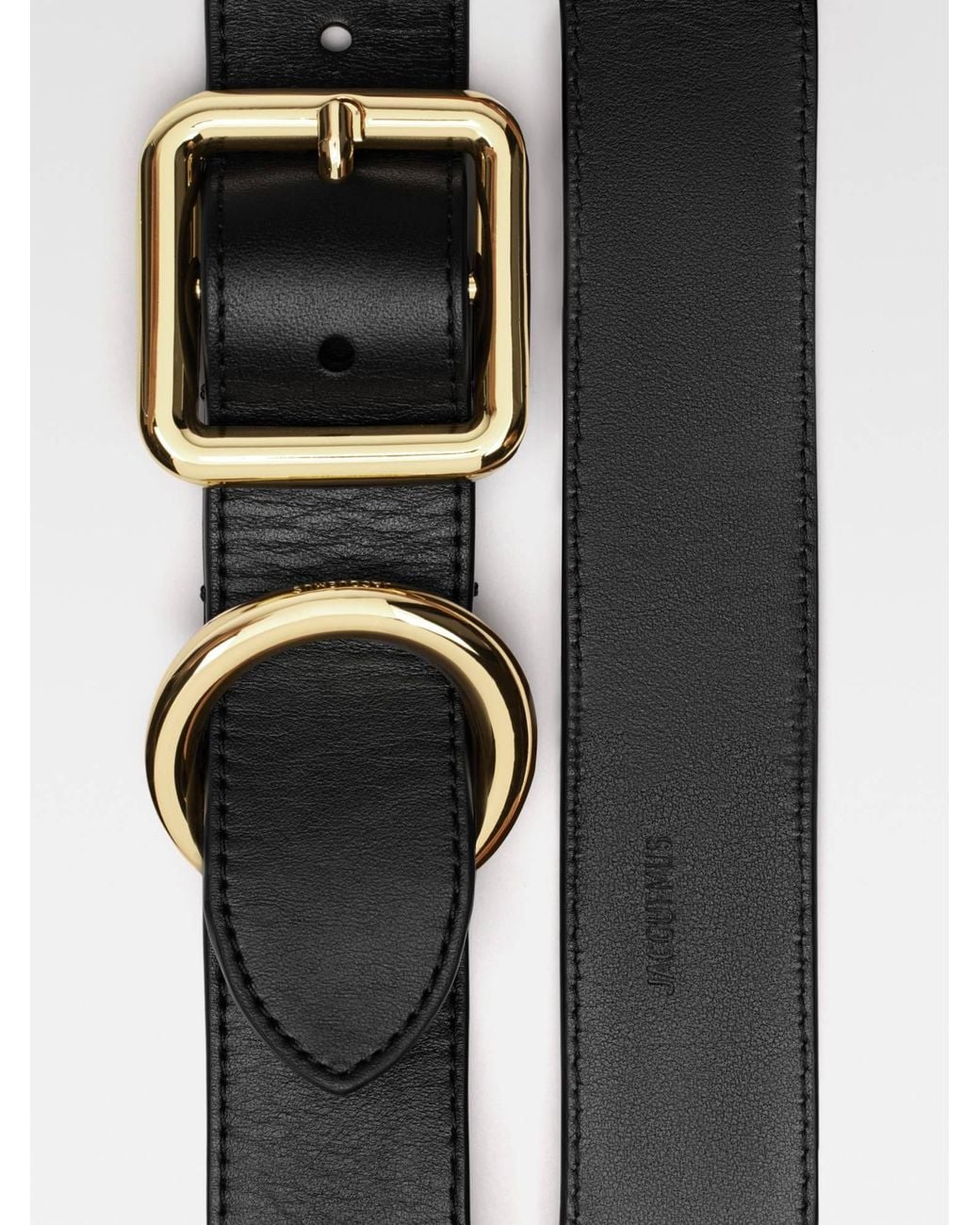 Jacquemus White The Regalo Shape Buckled Belt