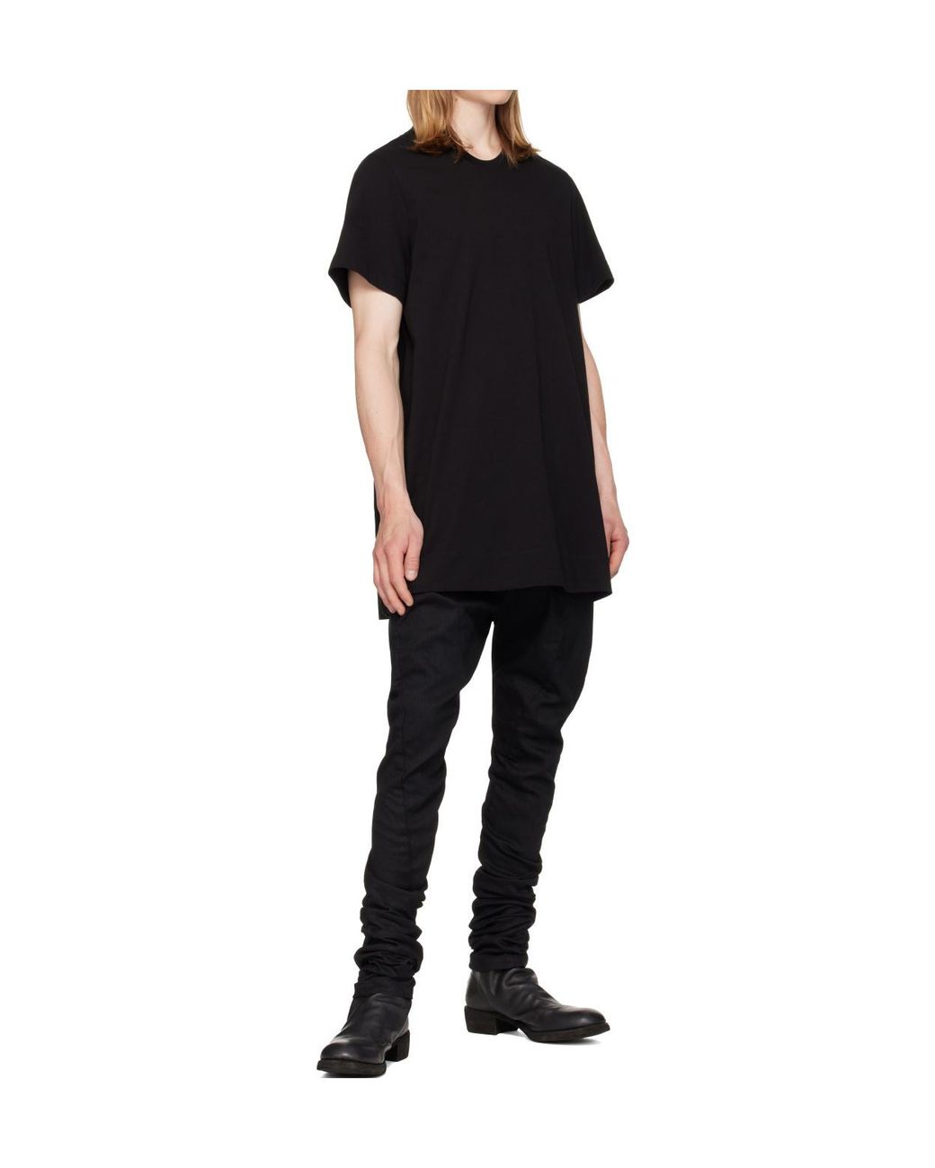 Julius Black Flare T-Shirt for men