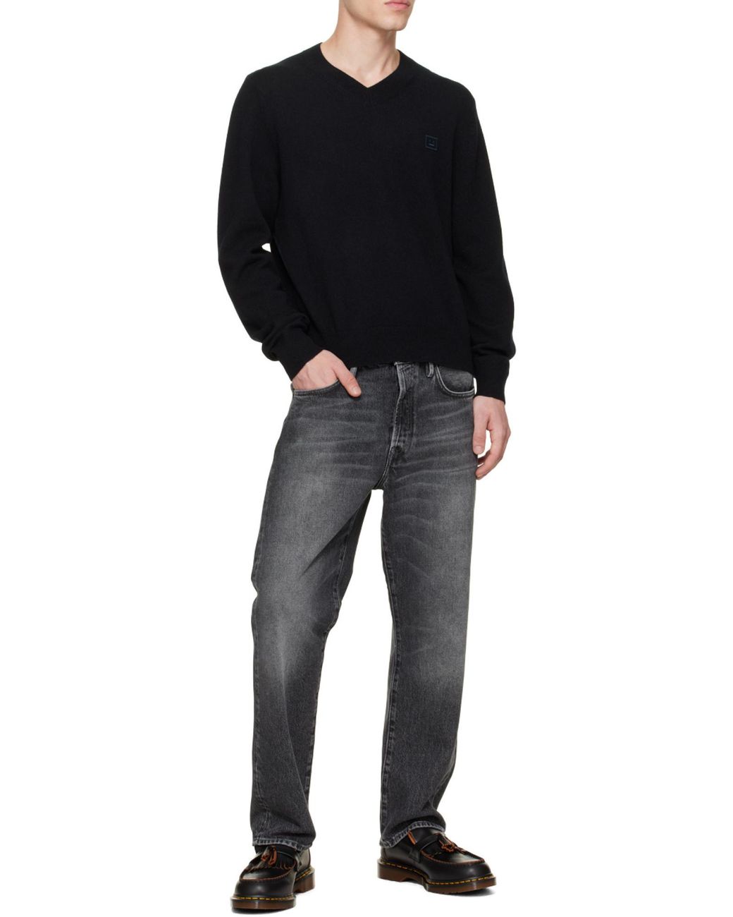 Dr. Martens Black Logo Loafers for men