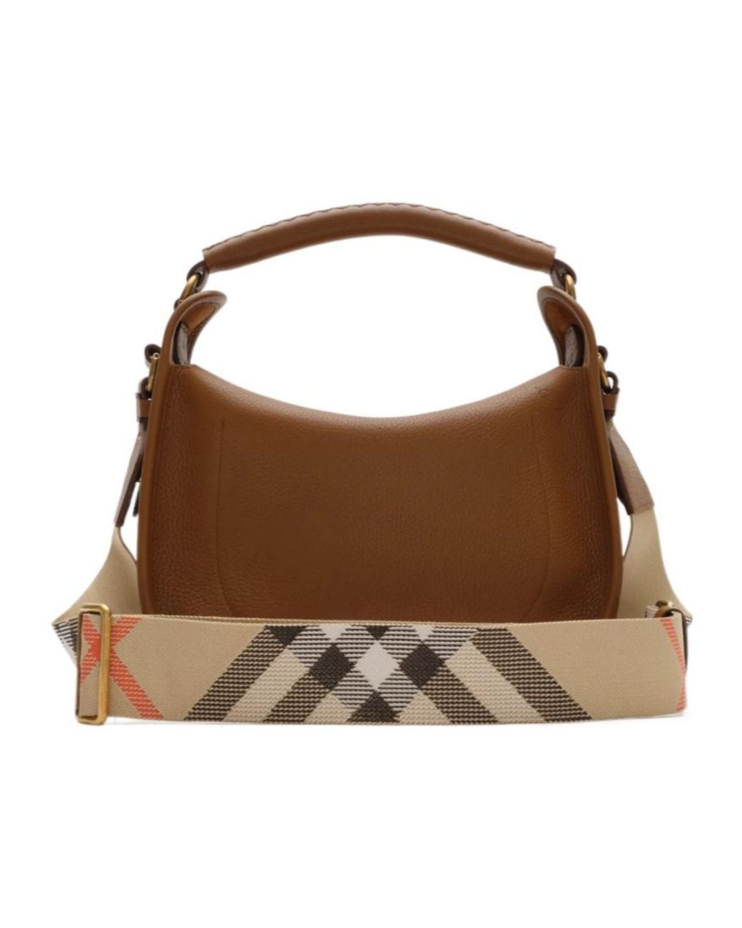 Burberry Brown Small B Clip Messenger Bag