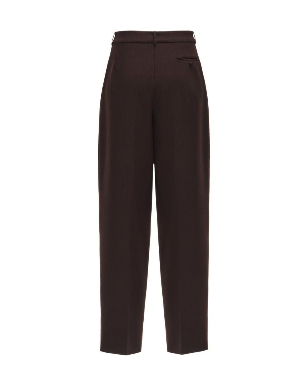 Magda Butrym Black Straight-Leg Wool Blend Trousers