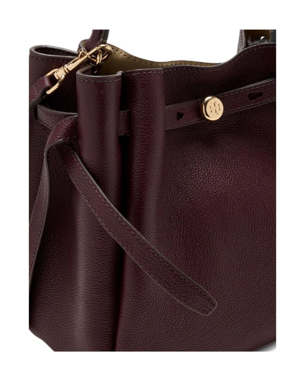 Tory Burch Purple Romy Bucket Shoulder Bag