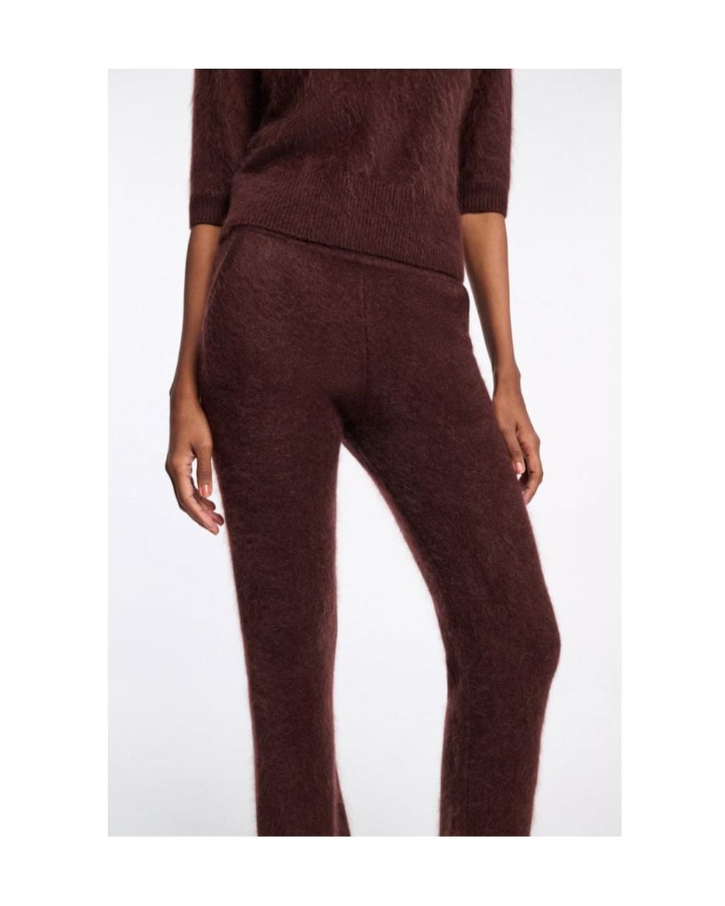 Dorothee Schumacher Brown Fluffy Statement Pants