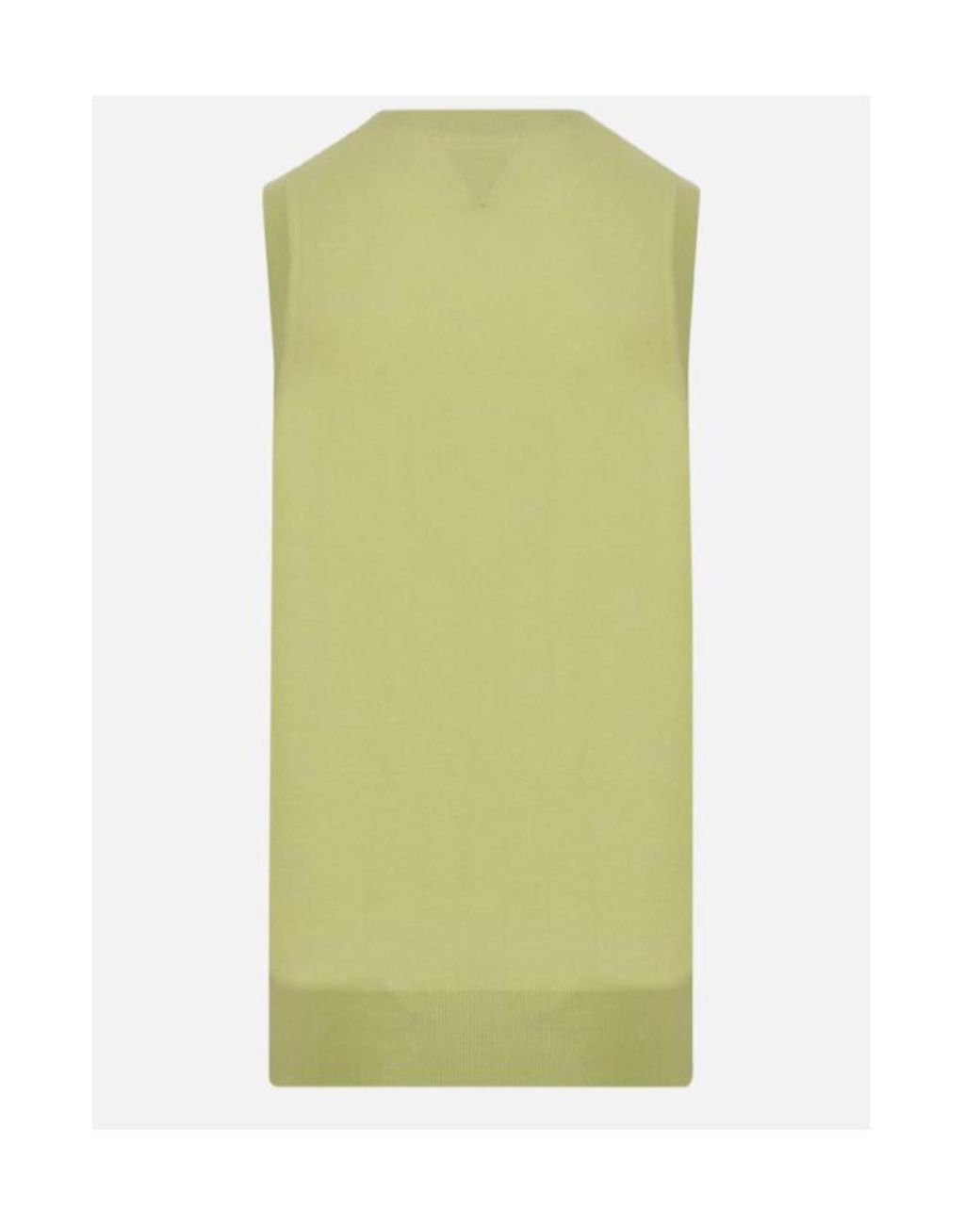Bottega Veneta Green Scoop Neck Knitted Top