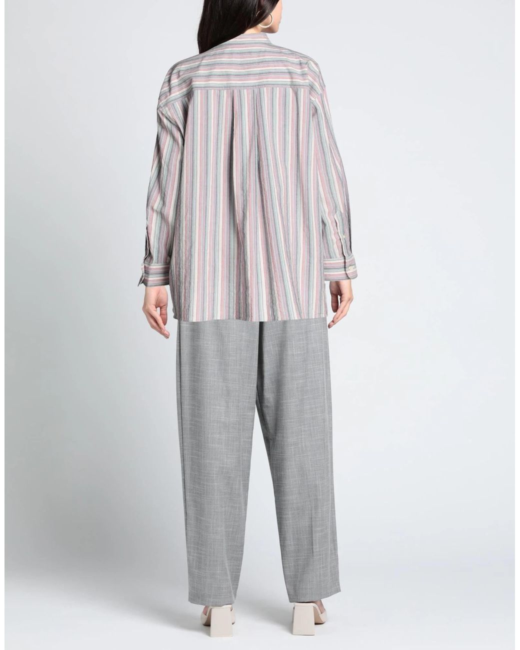 Isabel Marant Gray Loose Striped Shirt