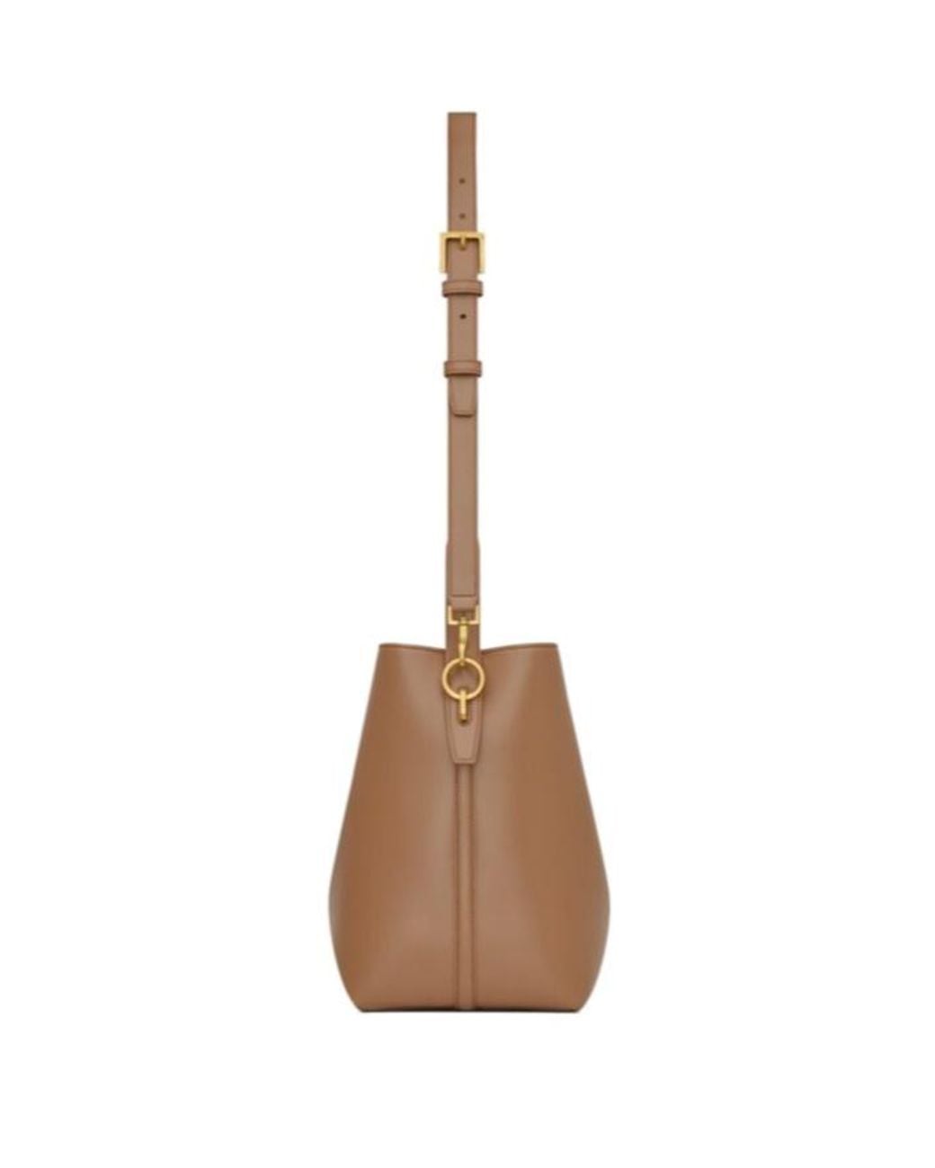 Saint Laurent Brown Le 37 Logo Plaque Tote Bag