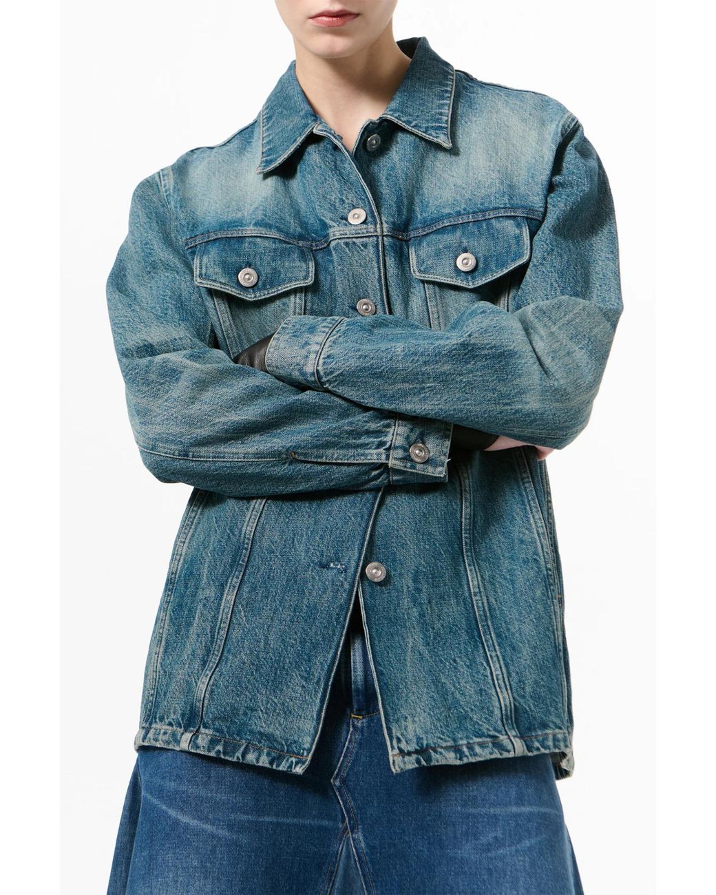 Our Legacy Blue Button-Front Denim Jacket