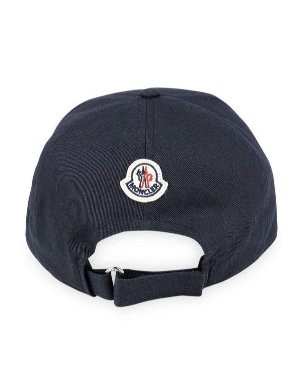 Moncler Blue Embroidered Logo Lettering Baseball Cap for men