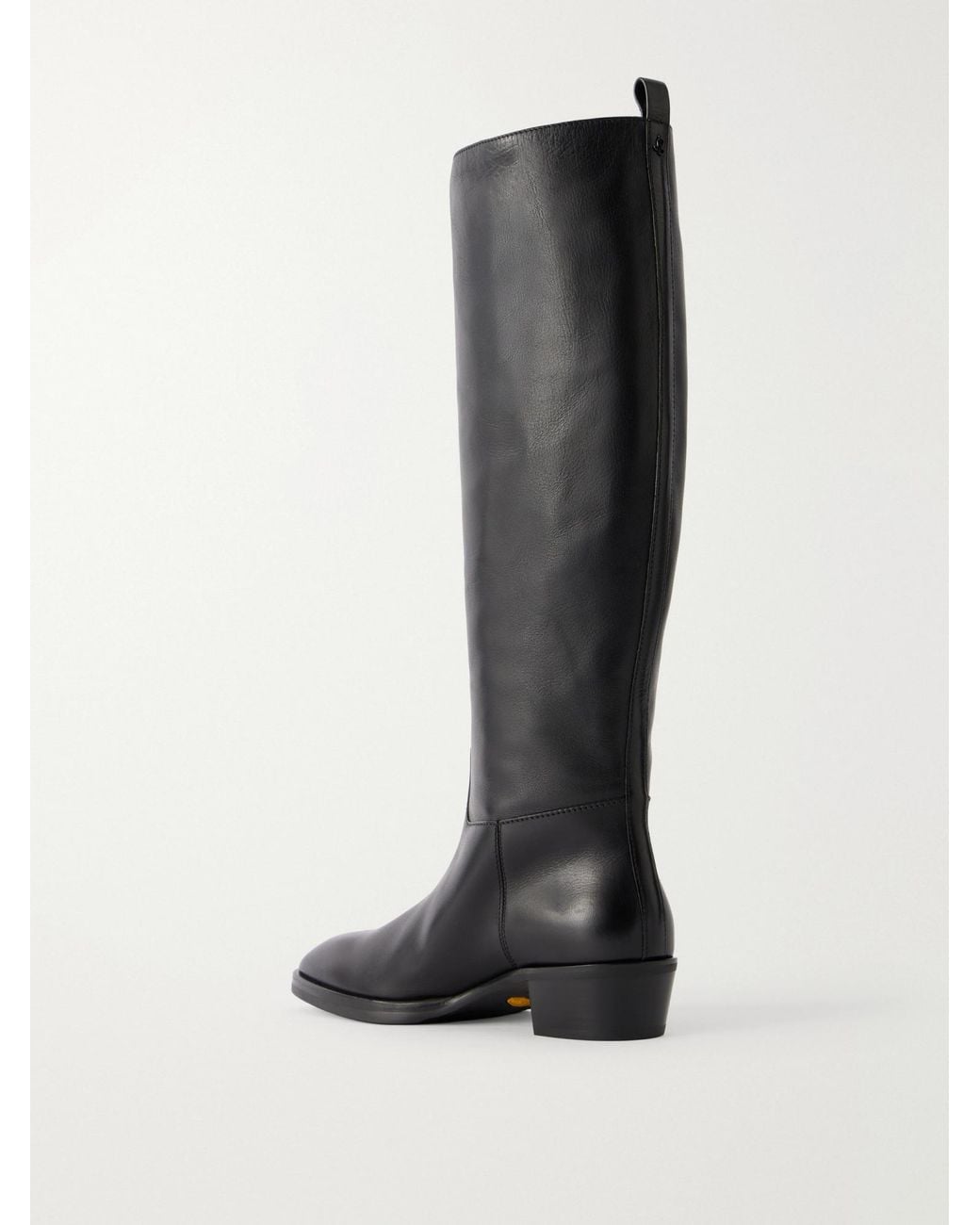 Jimmy Choo Black Leather Knee Boots