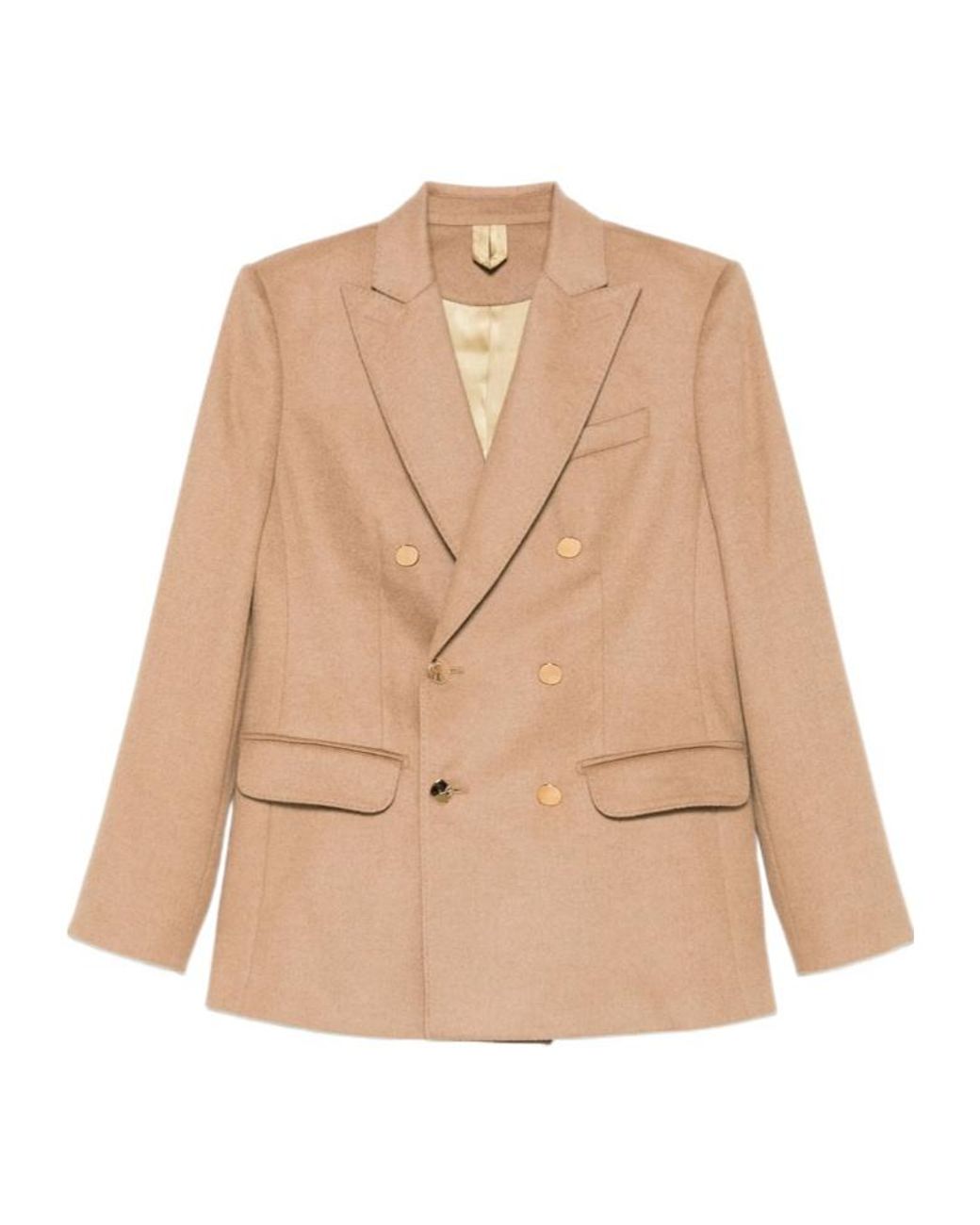 Max Mara Natural Long-Sleeved Suit Jacket