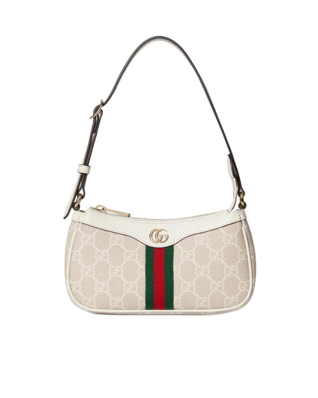 Gucci White Ophidia Mini Shoulder Bag