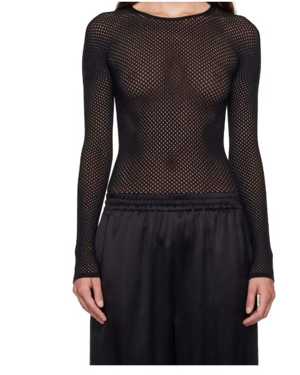 Wardrobe NYC Black Rhw Knitted Bodysuit