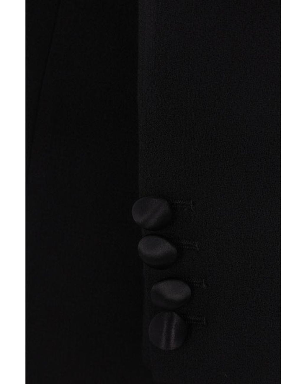 Valentino Black V-Neck Long-Sleeved Jacket