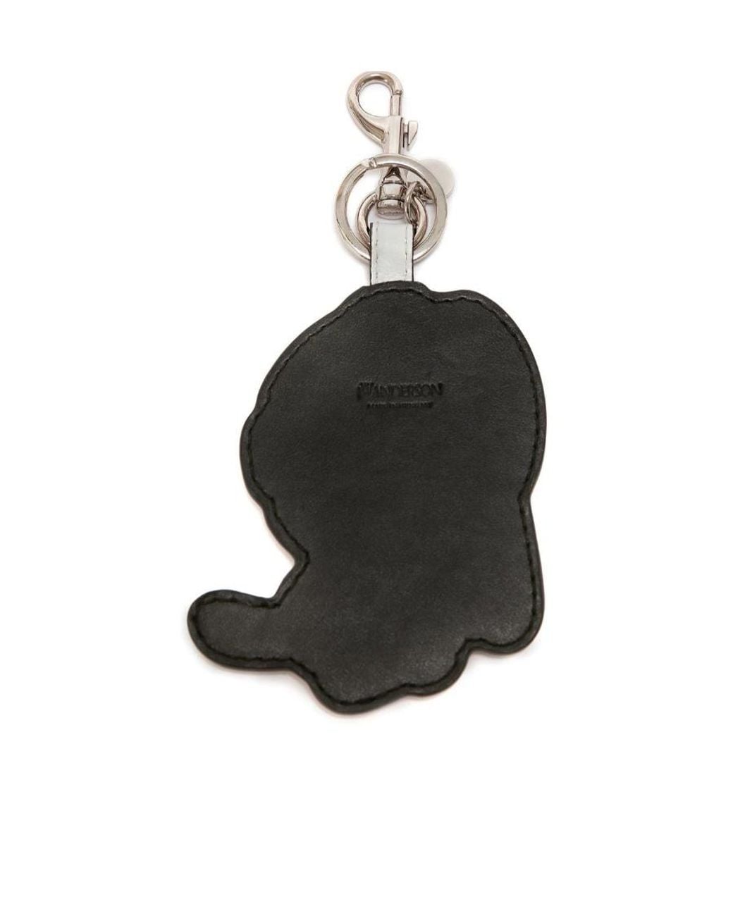 J.W. Anderson Blue Cat Leather Keyring for men