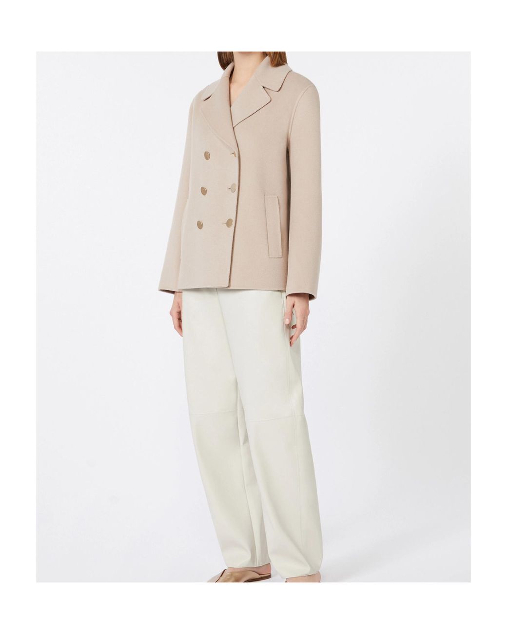Max Mara Natural 'S Margot Double-Breasted Tailored Blazer