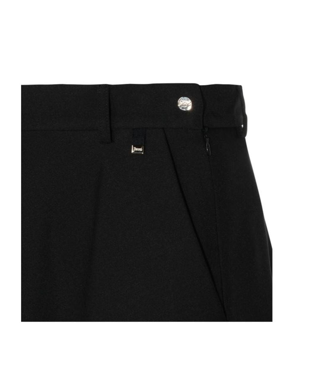 Herno Black Flared Maxi Skirt