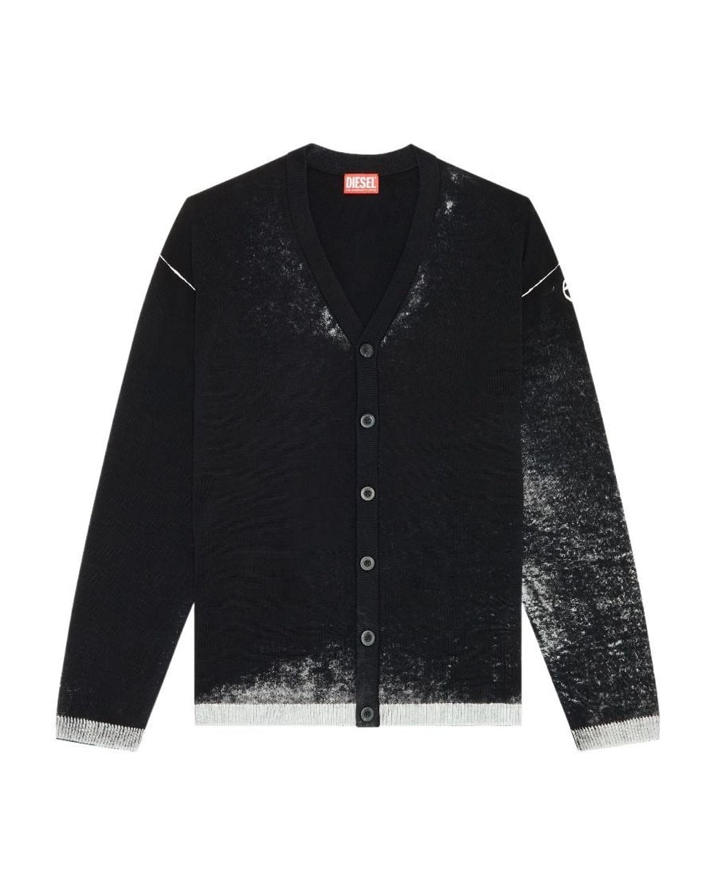 DIESEL Black K-Larence-B Cardigan for men