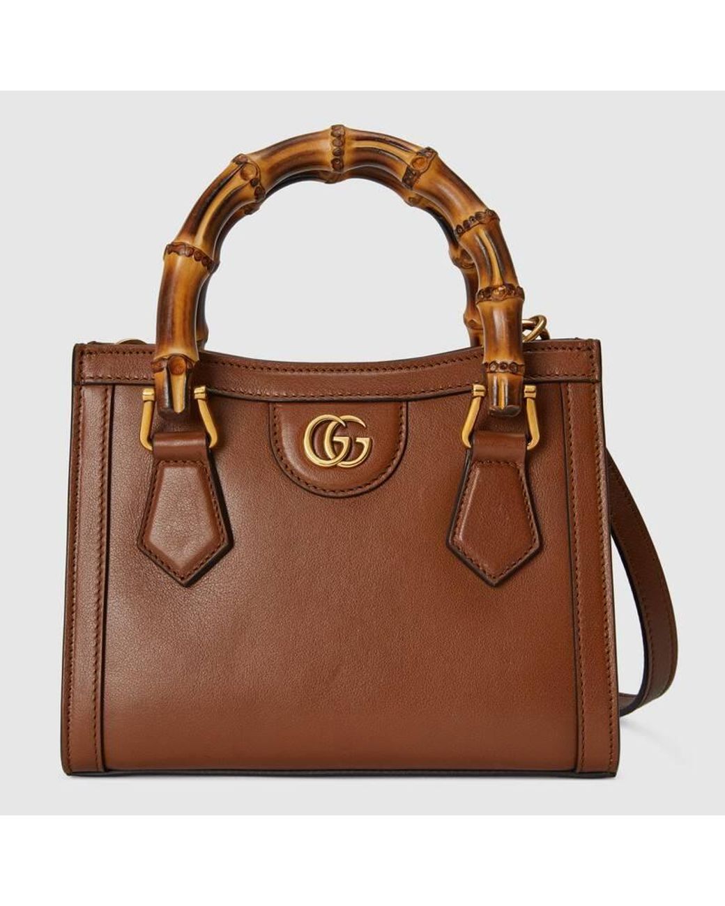 Gucci Brown Diana Mini Tote Bag