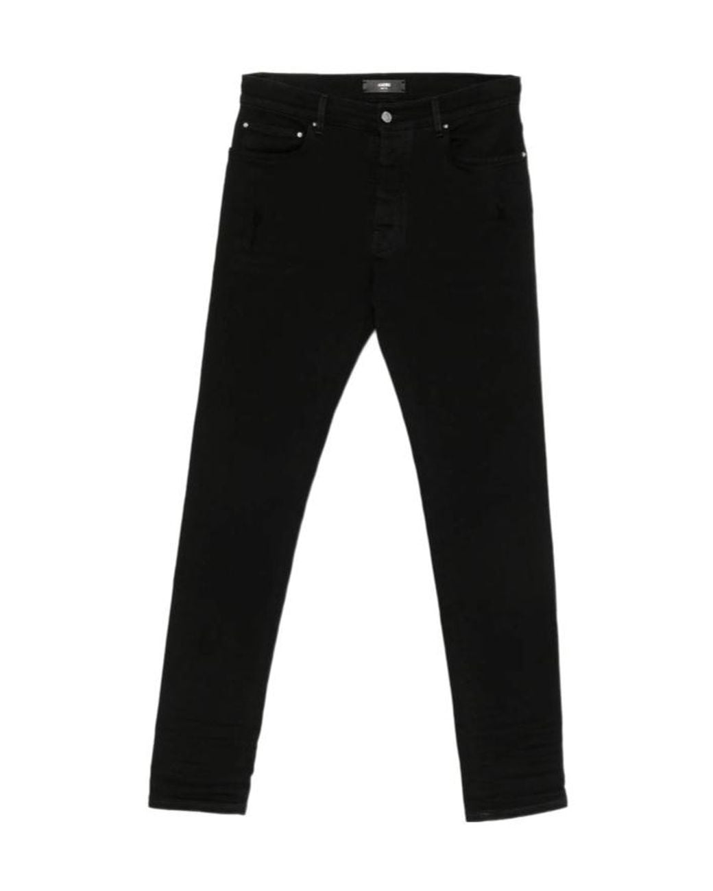 Amiri Black Stacked-Hem Slim Fit Jeans for men