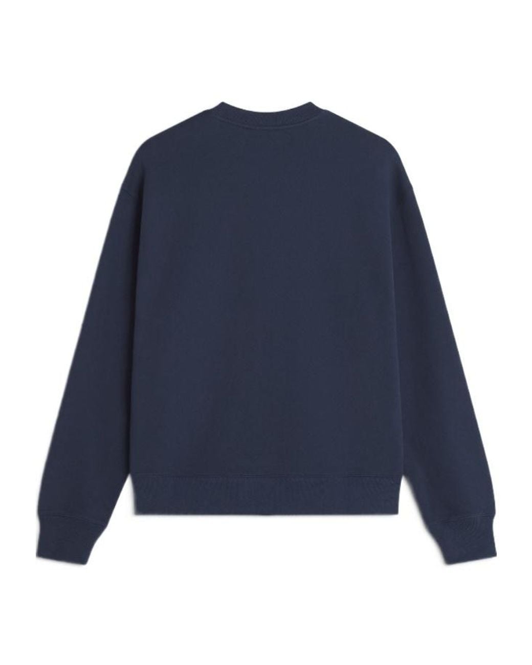 Maison Kitsuné Blue Logo-Print Sweatshirt for men